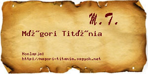 Mágori Titánia névjegykártya